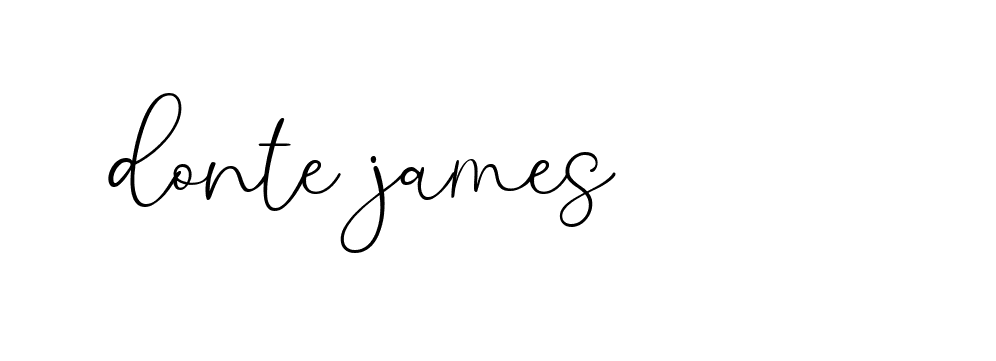 Signature of donte-james