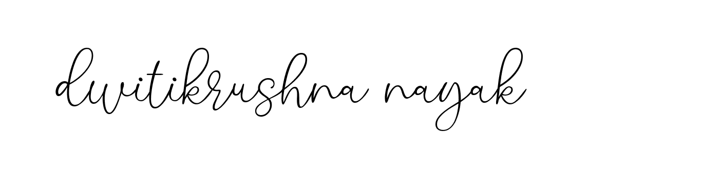 Signature of dwitikrushna-nayak