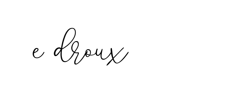 Signature of e-droux