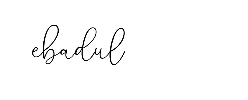 Signature of ebadul-