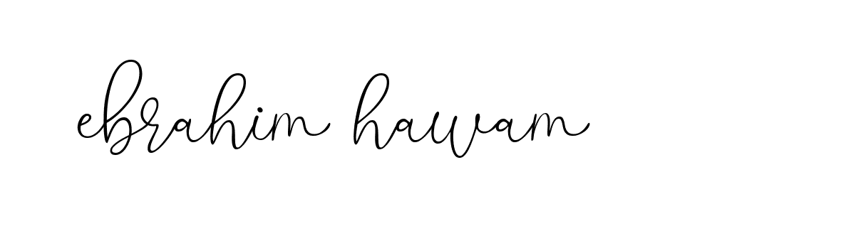 Signature of ebrahim-hawam