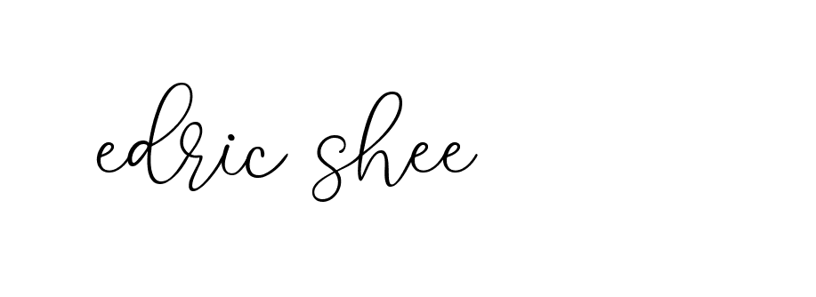 Signature of edric-shee