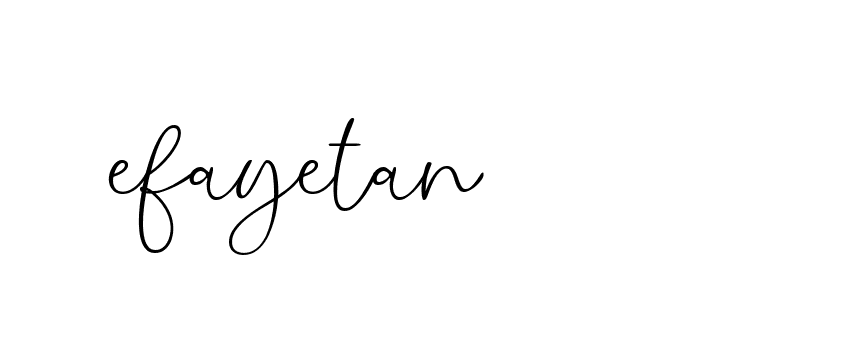 Signature of efayetan