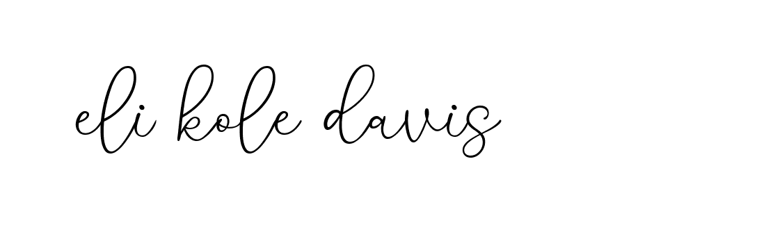 Signature of eli-kole-davis