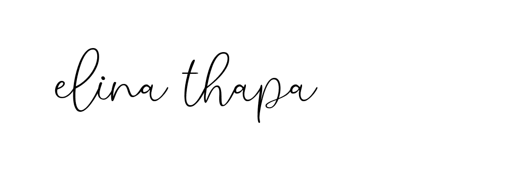 Signature of elina-thapa