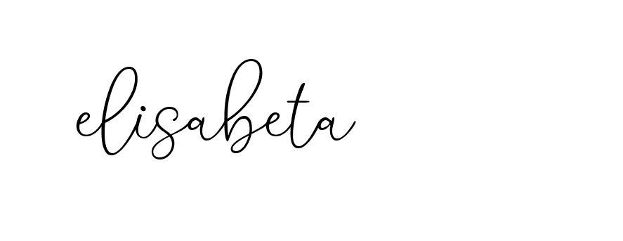 Signature of elisabeta