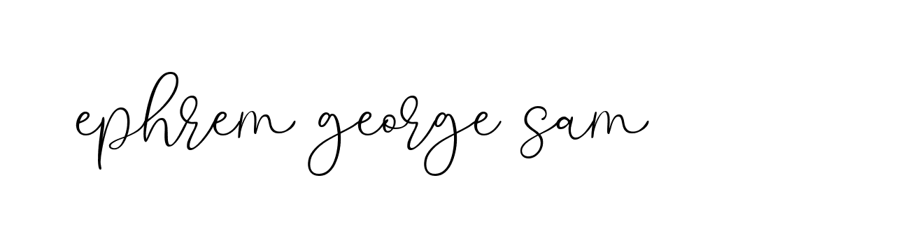 Signature of ephrem-george-sam