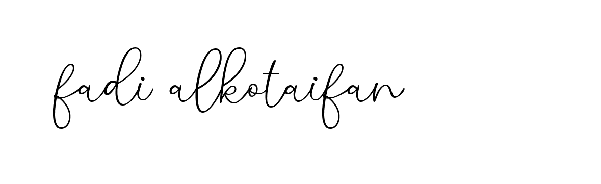 Signature of fadi-alkotaifan