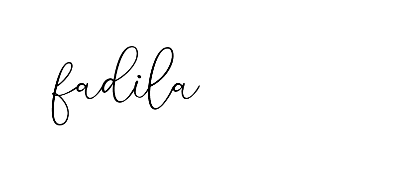 Signature of fadila-