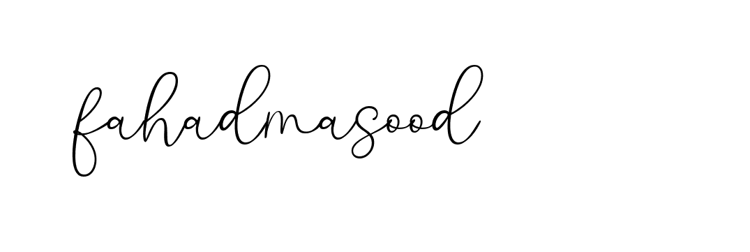 Signature of fahadmasood