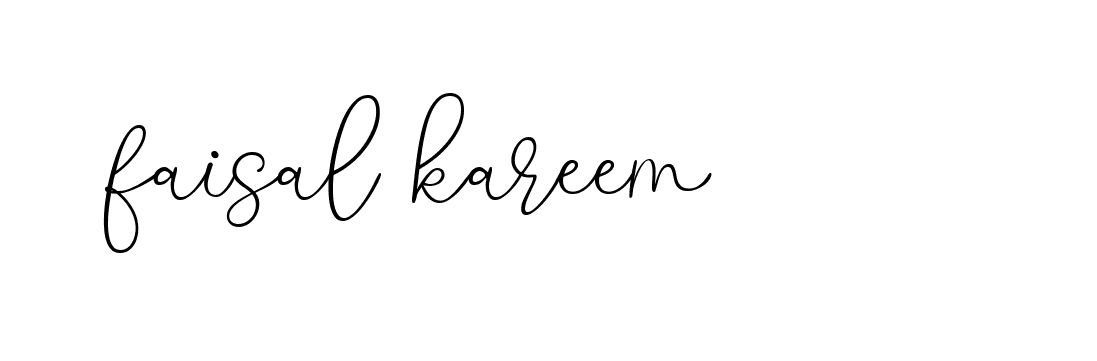 Signature of faisal-kareem