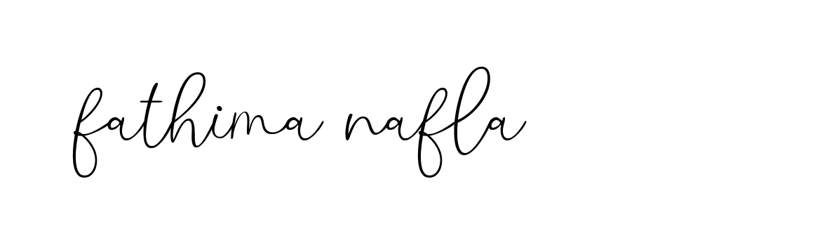 Signature of fathima-nafla-