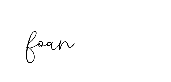 Signature of foan