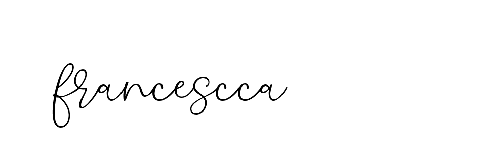 Signature of francescca