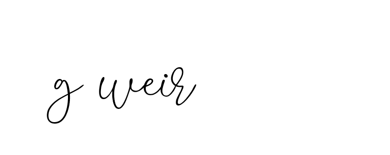 Signature of g-weir