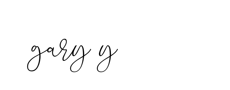 Signature of gary-y