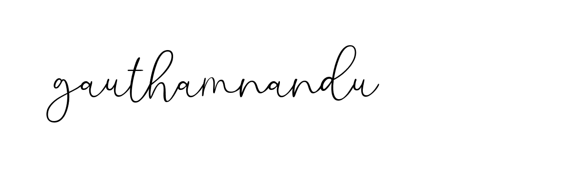 Signature of gauthamnandu