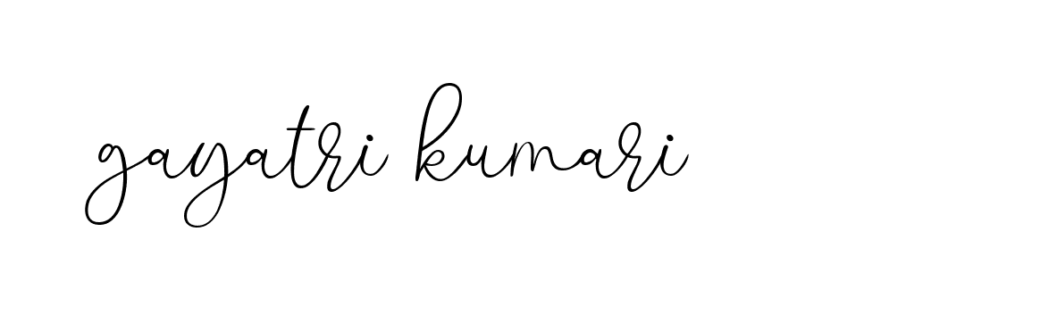 Signature of gayatri-kumari