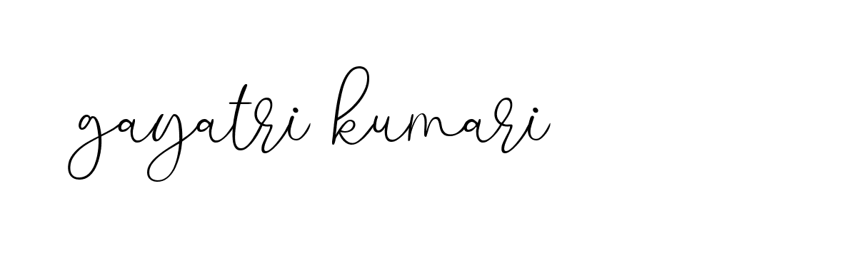 Signature of gayatri-kumari-