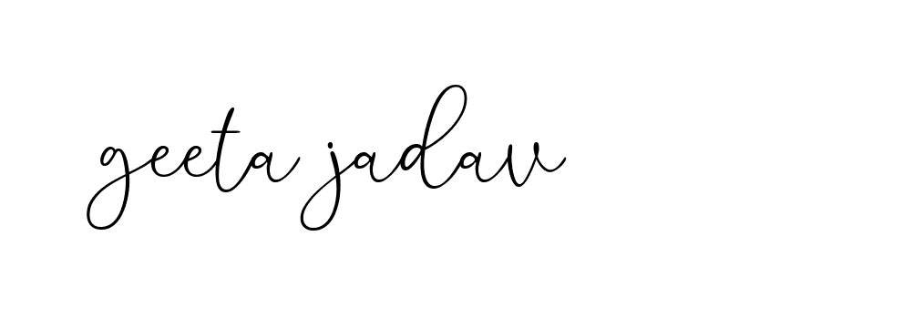 Signature of geeta-jadav