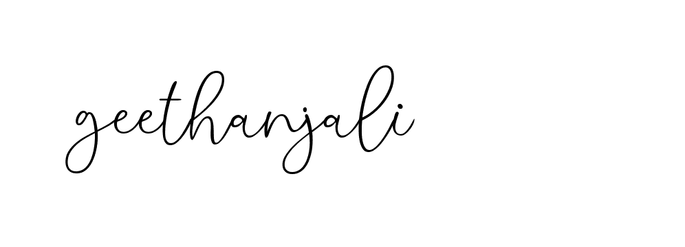 Signature of geethanjali