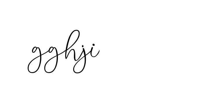 Signature of gghji