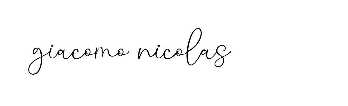 Signature of giacomo-nicolas