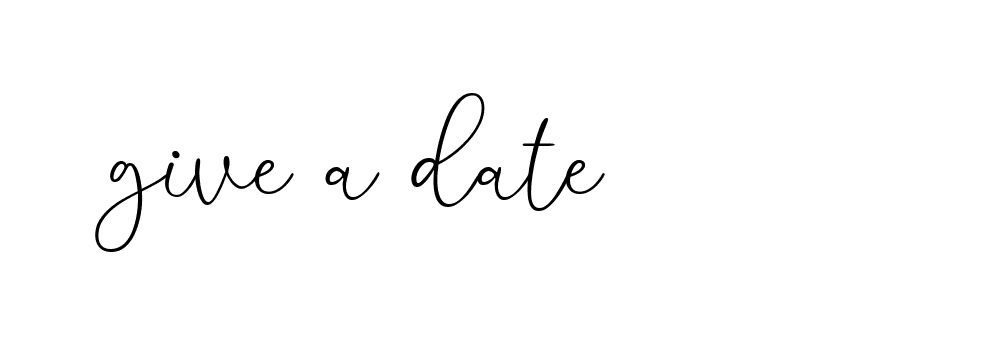 Signature of give-a-date