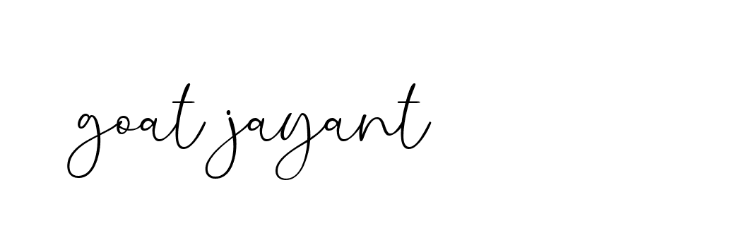 Signature of goat-jayant-