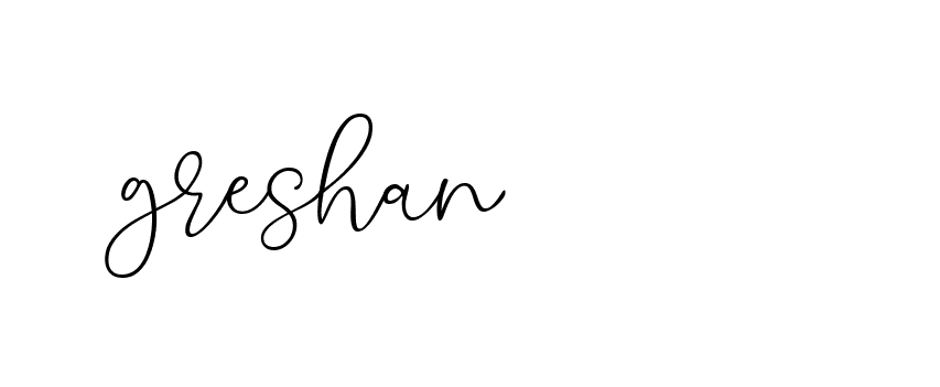 Signature of greshan