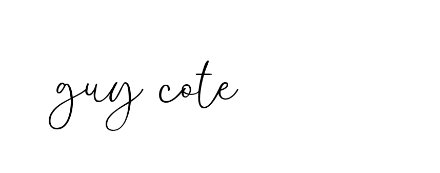 Signature of guy-cote