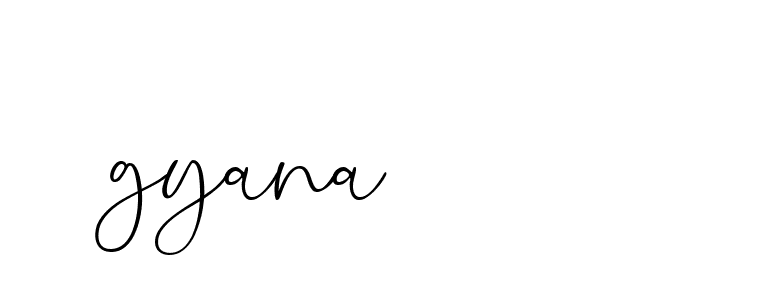 Signature of gyana