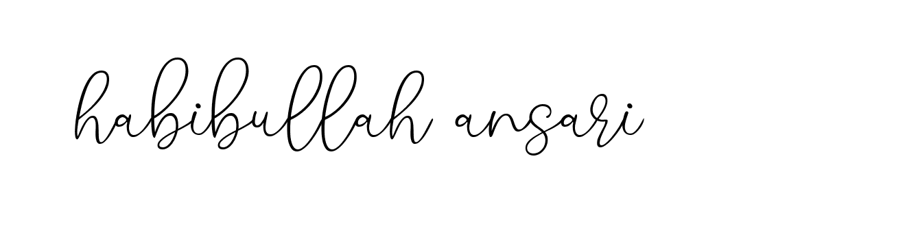 Signature of habibullah-ansari