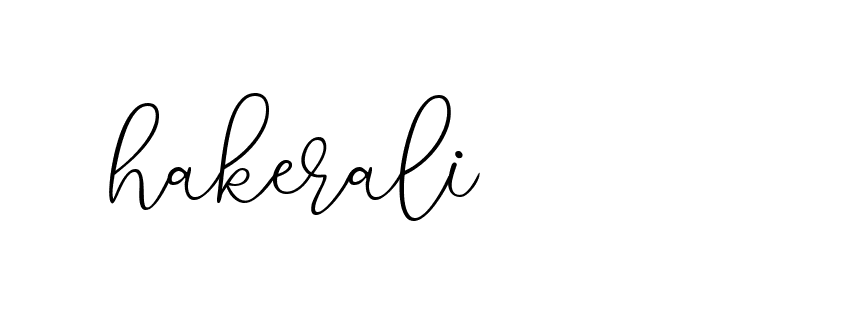 Signature of hakerali