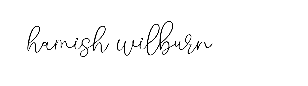 Signature of hamish-wilburn