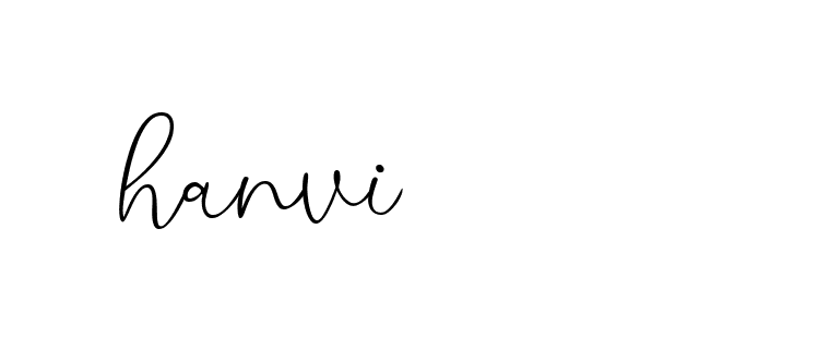 Signature of hanvi