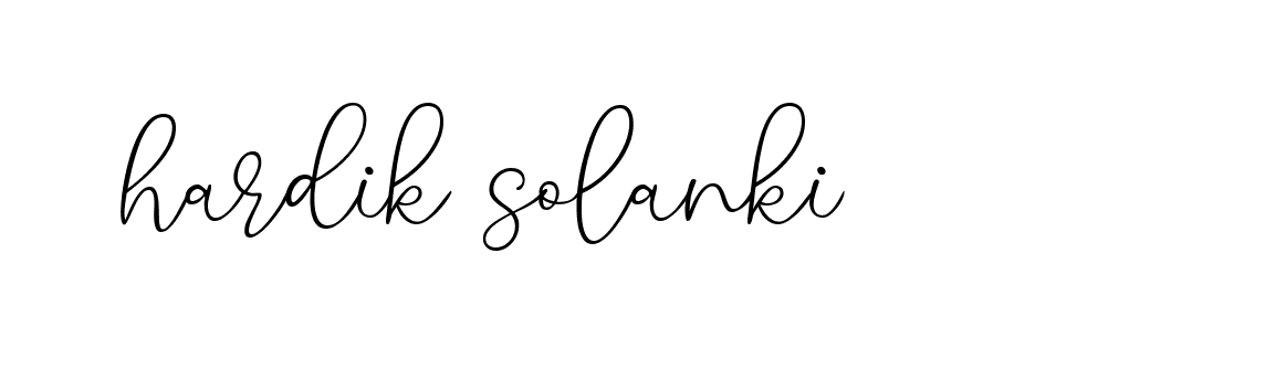 Signature of hardik-solanki