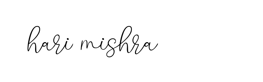 Signature of hari-mishra-