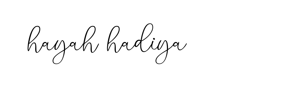 Signature of hayah-hadiya