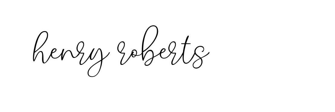 Signature of henry-roberts-