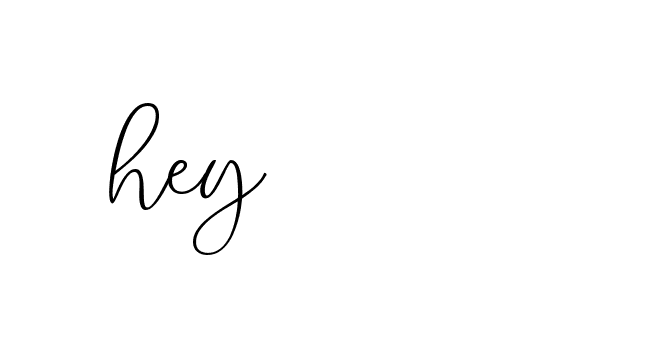 Signature of hey