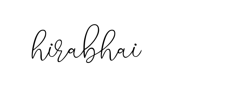 Signature of hirabhai