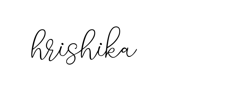 Signature of hrishika