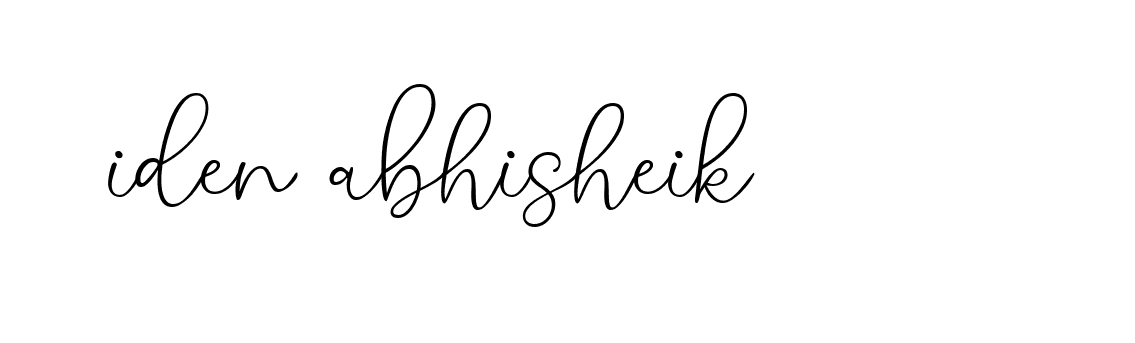 Signature of iden-abhisheik