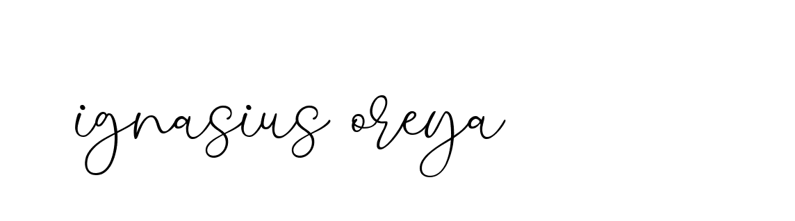 Signature of ignasius-oreya-