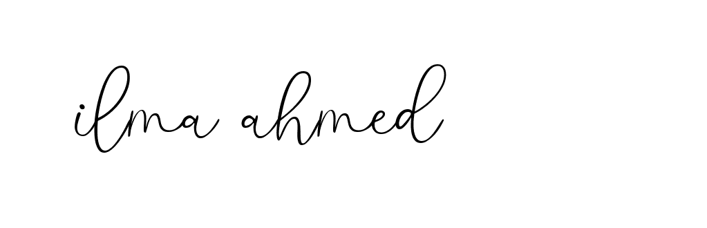 Signature of ilma-ahmed