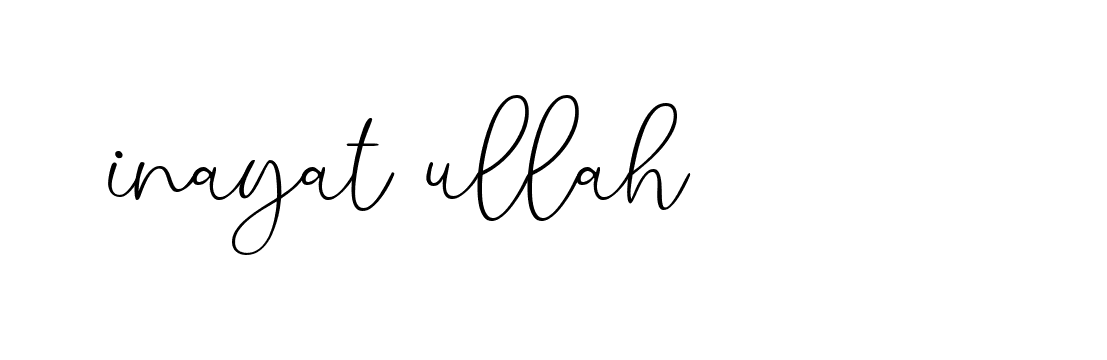 Signature of inayat-ullah-