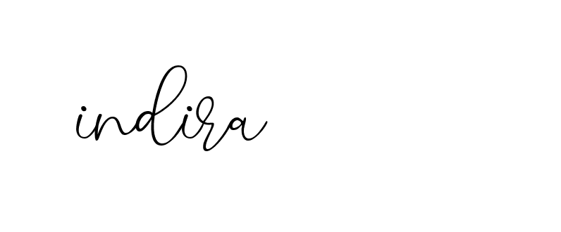 Signature of indira-