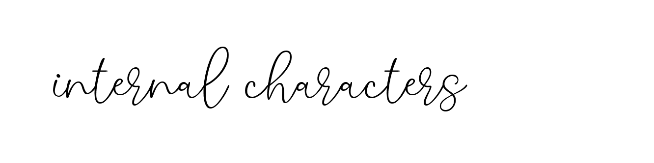 Signature of internal-characters