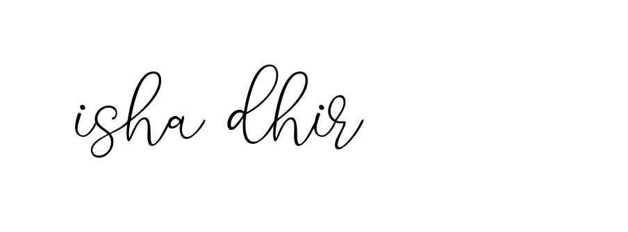 Signature of isha-dhir